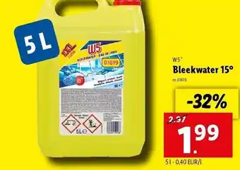 Lidl W5 bleekwater 15° aanbieding