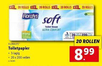 Lidl Floralys toiletpapier aanbieding
