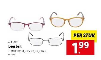 Lidl Auriol leesbril aanbieding