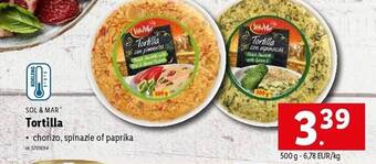 Lidl Sol & mar tortilla aanbieding