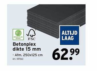 GAMMA Betonplex aanbieding