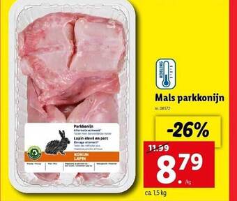 Lidl Mals parkkonijn aanbieding