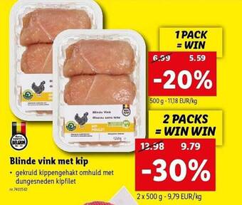Blinde vink met kip