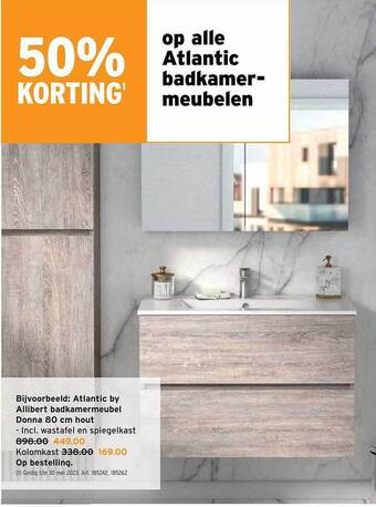 GAMMA Atlantic badkamermeubelen aanbieding