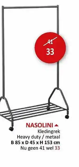 Weba Nasolini kledingrek aanbieding