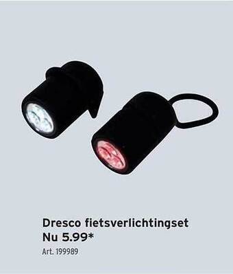 GAMMA Dresco fietsverlichtingset aanbieding