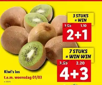 Lidl Kiwi's los aanbieding