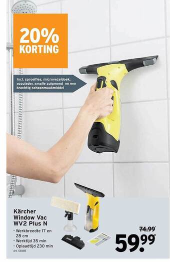 Kärcher window vac wv2 plus n