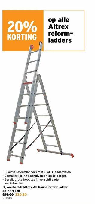 GAMMA Op alle altrex reform ladders aanbieding
