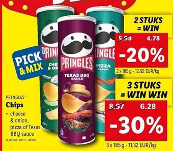 Lidl Pringles chips aanbieding