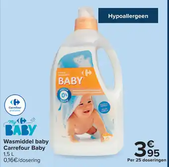 Carrefour Carrefour Baby Wasmiddel baby 1,5 L aanbieding