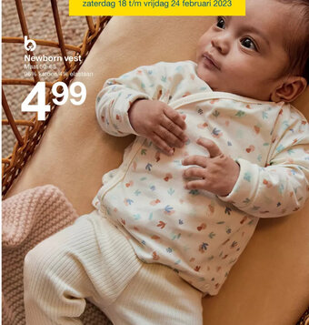 Zeeman Newborn Vest Maat 50-68 aanbieding