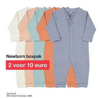 Zeeman Newborn Boxpak Maat 50-68 aanbieding