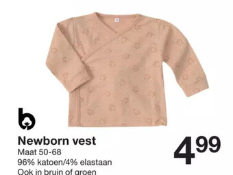 Zeeman Newborn Vest Maat 50-68 aanbieding