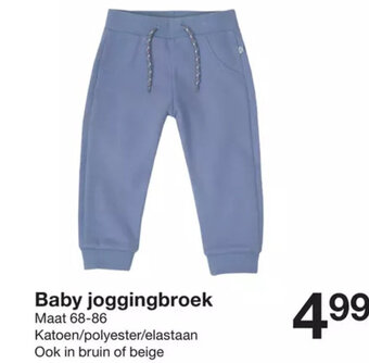 Zeeman Baby Joggingbroek Maat 68-86 aanbieding