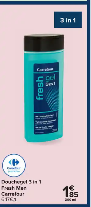 Carrefour Carrefour Douchegel 3 in 1 Fresh Men aanbieding