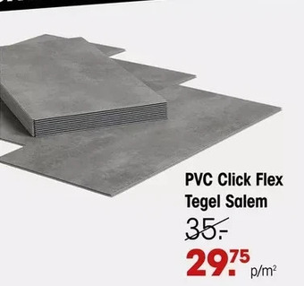 Kwantum Pvc click flex tegel salem aanbieding