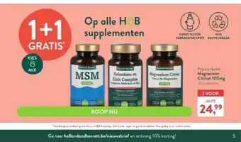 Holland & Barrett Magnesium citraat 100mg 180 tabletten aanbieding