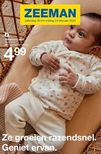 Zeeman Newborn vest aanbieding