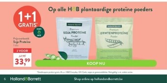 Holland & Barrett Soja proteine 1 kilo aanbieding