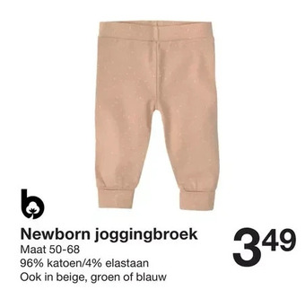 Zeeman Newborn joggingbroek aanbieding