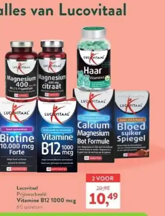 Holland & Barrett Lucovitaal vitamine b12 1000 meg 60 tabletten aanbieding
