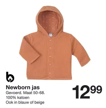 Zeeman Newborn jas aanbieding