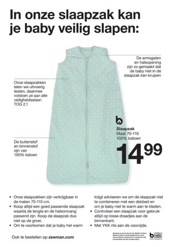 Zeeman Slaapzak aanbieding