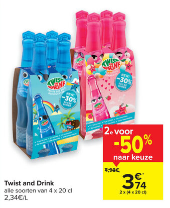 Carrefour Twist and Drink aanbieding