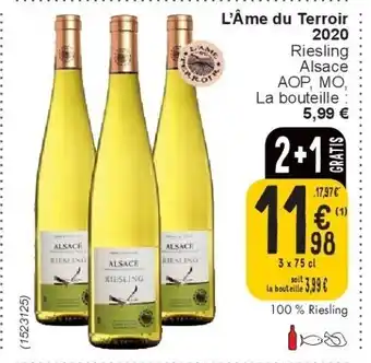 Cora L’âme du terroir 2020 aanbieding