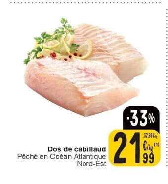 Cora Dos de cabillaud aanbieding
