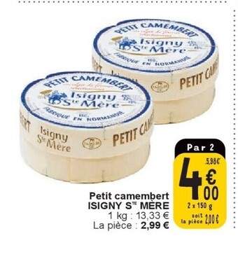 Petit camembert isigny ste mère