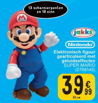 Cora Nintendo Super Mario elektronisch figuur gearticuleerd met geluidseffecten 30 cm aanbieding