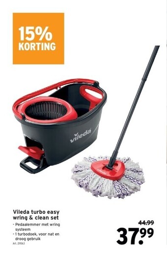 GAMMA Vileda turbo easy wring & clean set aanbieding