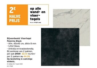GAMMA Vloertegel palermo black aanbieding