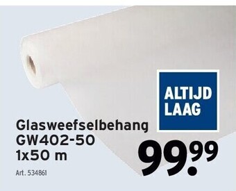 GAMMA Glasweefselbehang gw402-50 1x50 m aanbieding
