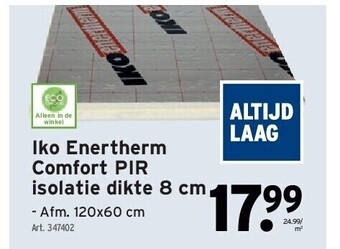 GAMMA Iko enertherm comfort pir isolatie dikte 8 cm aanbieding
