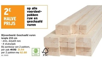 GAMMA Geschaafd vuren lengte 210 cm aanbieding