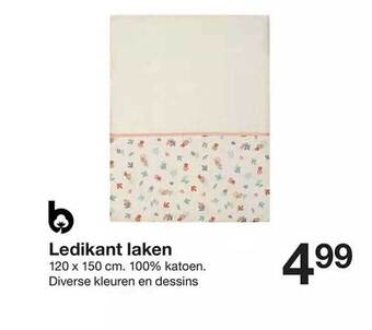 Zeeman Ledikant laken aanbieding