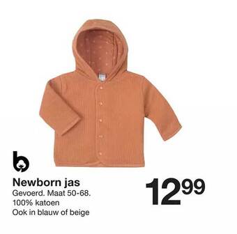 Zeeman Newborn jas aanbieding