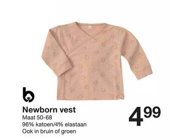Zeeman Newborn vest aanbieding