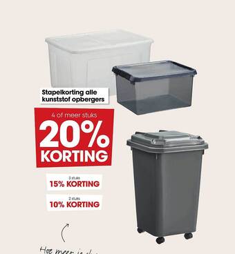 Kwantum Kunststof opbergers aanbieding
