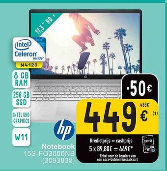 Cora Hp notebook aanbieding