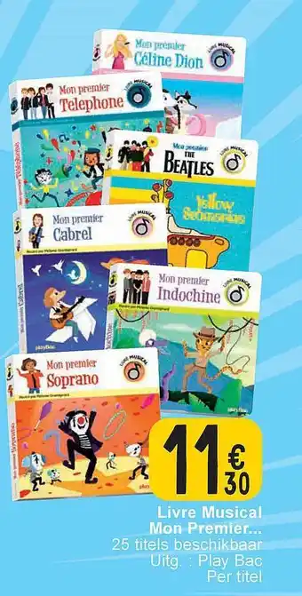 Cora Livre musical on premier aanbieding