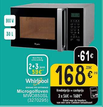 Cora Whirlpool microgolfoven aanbieding