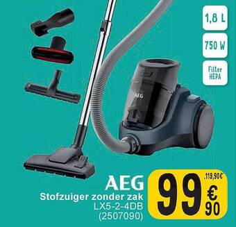 Cora Aeg stofzuiger zonder zak aanbieding