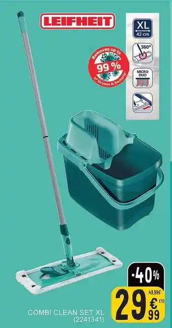 Cora Leifhett combi clean set xl aanbieding