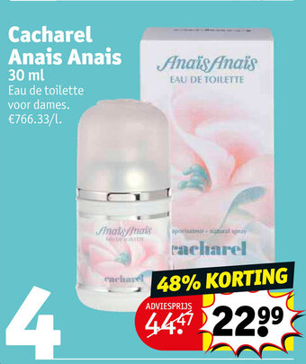 Kruidvat Cacharel Anais Anais 30 ml aanbieding