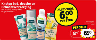 Kruidvat Kneipp bad, douche en lichaamsverzorging aanbieding