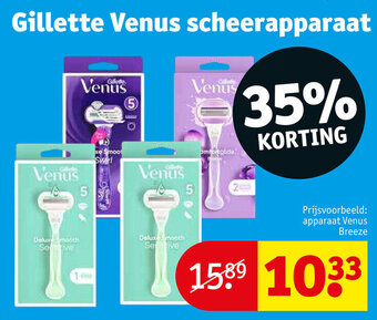 Kruidvat Gillette venus scheerapparaat aanbieding